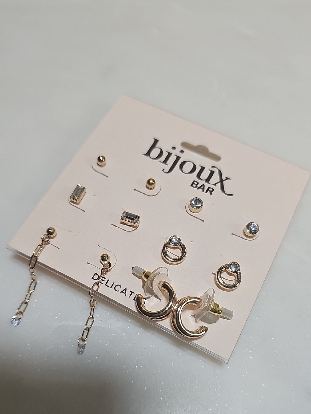Bijoux Bar Gold-Tone Mixed Earring Set – 6-Pair Pack